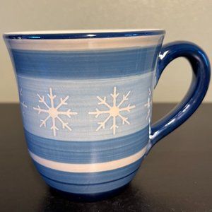 ST. NICHOLAS SQUARE Winter Frost  Ceramic Mug with Snowflakes